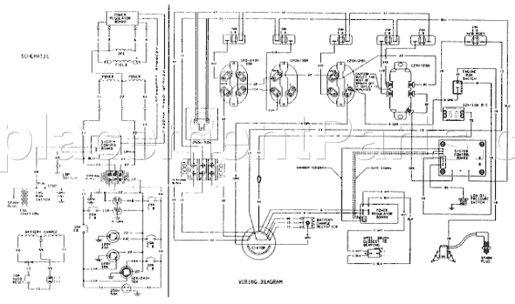 Page F Diagram and Parts List for 9784-0  Briggs and Stratton Generator